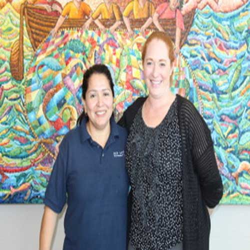 Left to Right: Aracely Alfaro and Bon Apetit Mangager Laura Hodge